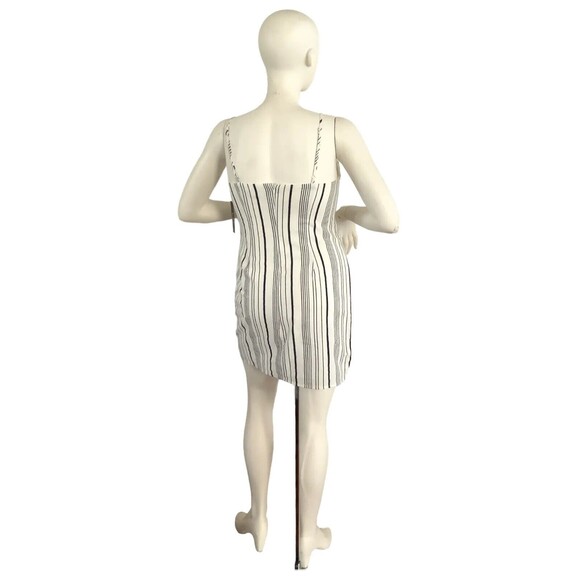 Lulu’s Dress Navy White Stripe Mini Spaghetti Strap L - Picture 2 of 10